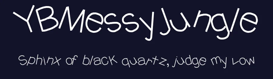 YBMessyJungle — Display Font — thumbnail 2