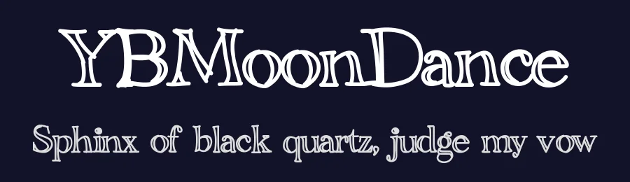 YBMoonDance — Display Font — thumbnail 2