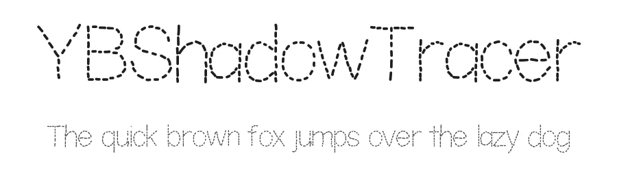 YBShadowTracer — Display Font