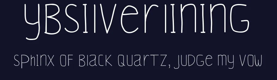 YBSilverLining — Display Font — thumbnail 2