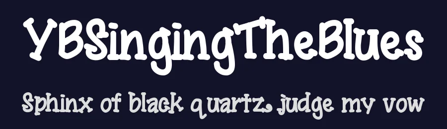 YBSingingTheBlues — Display Font — thumbnail 2