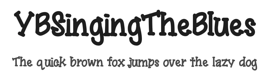 YBSingingTheBlues — Display Font