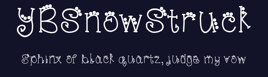 YBSnowStruck — Display Font — thumbnail 2