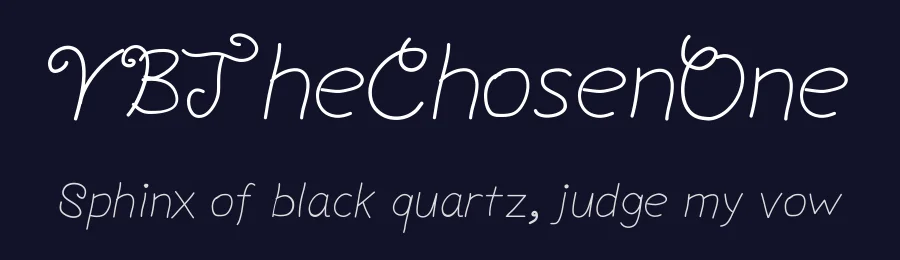 YBTheChosenOne — Display Font — thumbnail 2