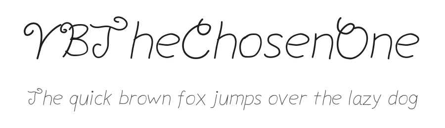 YBTheChosenOne — Display Font