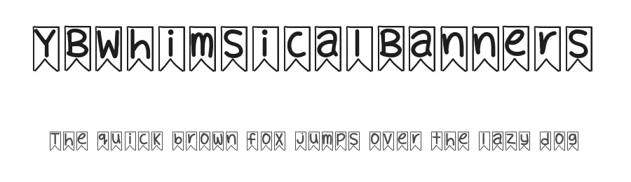 YBWhimsicalBanners — Display Font