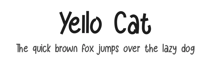 Yello Cat by Abdul Ghofur — Display Font