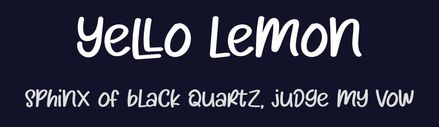Yello Lemon by Bluestudio — Display Font — thumbnail 2