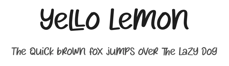 Yello Lemon by Bluestudio — Display Font