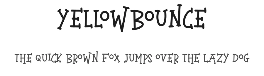 YELLOWBOUNCE — Display Font