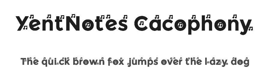 YentNotes Cacophony by Julieta Ulanovsky — Display Font