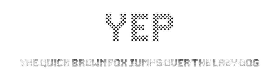 Yep by Situjuh Nazara — Display Font