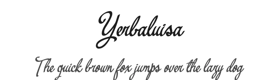Yerbaluisa by deFharo — Script Font
