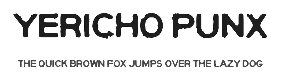 Yericho Punx by junkohanhero — Display Font