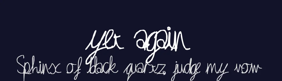 yet again — Display Font — thumbnail 2