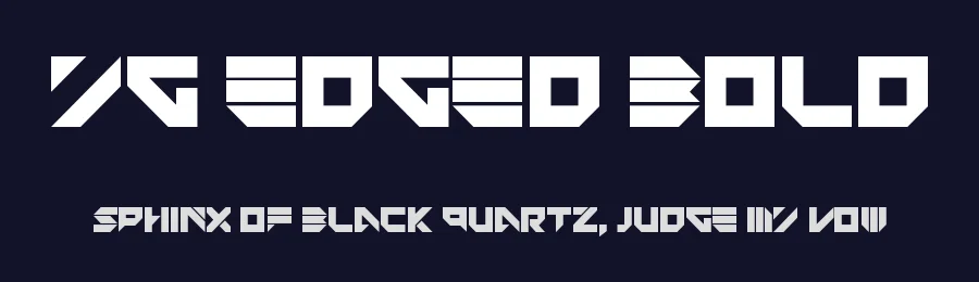 YG Edged Bold — Display Font — thumbnail 2