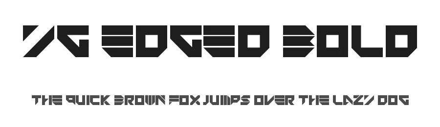 YG Edged Bold — Display Font