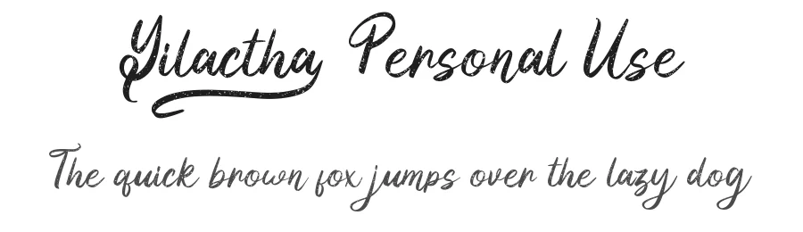 Yilactha Personal Use by Fadli Ramadhan Iskandar — Sans Font