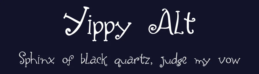Yippy Alt — Display Font — thumbnail 2