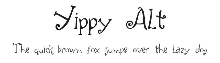 Yippy Alt — Display Font