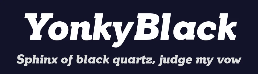 YonkyBlack by deFharo — Display Font — thumbnail 2