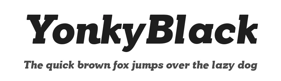 YonkyBlack by deFharo — Display Font