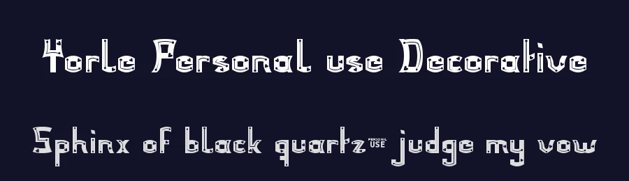 Yorle Personal use Decorative by Designer: Jorge Pérez. Foundry: Luis Jaramillo — Display Font — thumbnail 2
