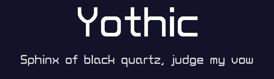 Yothic — Display Font — thumbnail 2