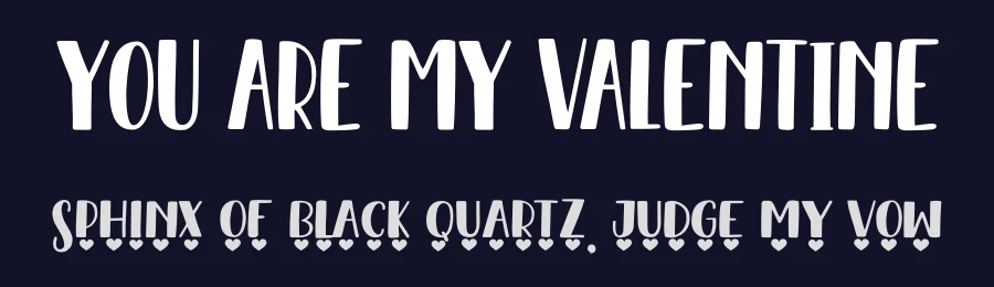 YOU ARE MY VALENTINE by Yugo Priyat Moko (Holydie Studio) — Display Font — thumbnail 2