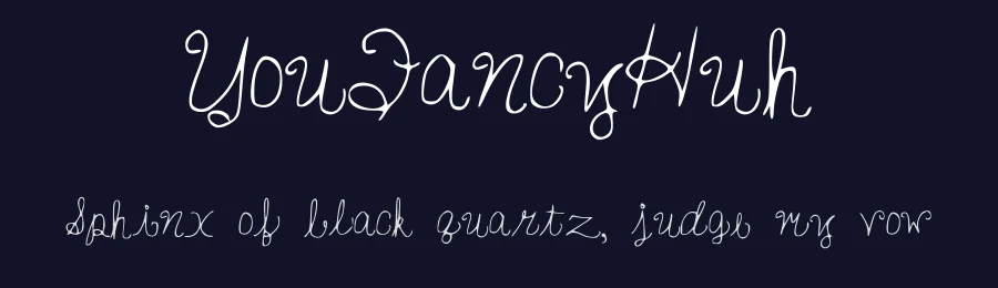 YouFancyHuh — Display Font — thumbnail 2