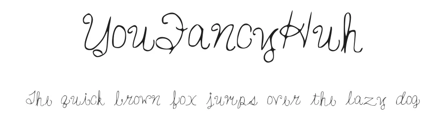 YouFancyHuh — Display Font
