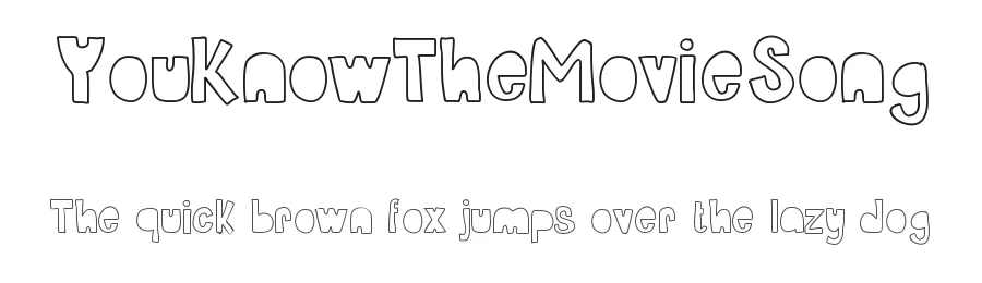 YouKnowTheMovieSong — Display Font