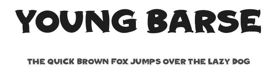 Young Barse by M Arif Dwi Prasetyo & Eko Nurcahyo — Display Font