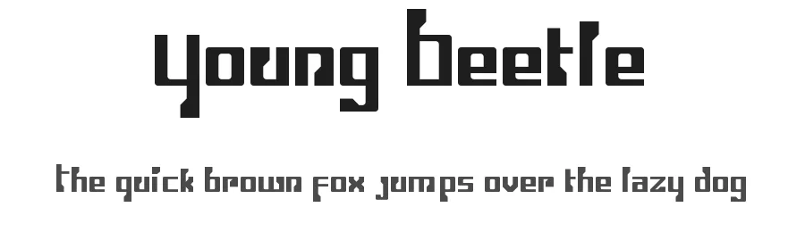 Young Beetle by Hilton Santos (Jay Killer) — Display Font