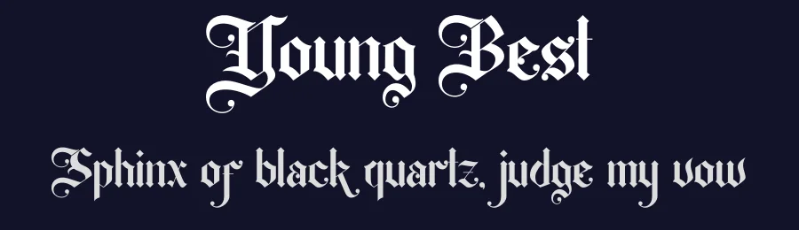 Young Best by MOH. MA'IN — Display Font — thumbnail 2