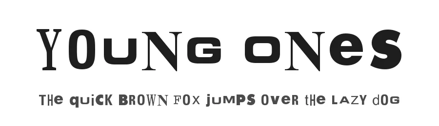 Young Ones — Display Font