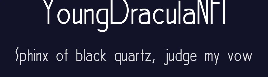 YoungDraculaNFI by Thomas W. Otto — Display Font — thumbnail 2