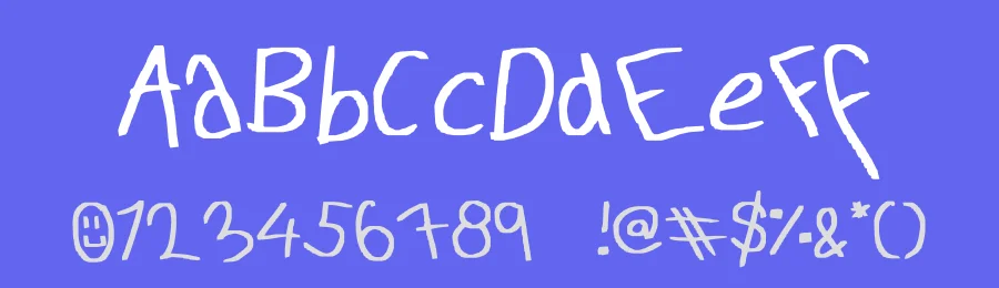 your just an idiot — Display Font — thumbnail 3