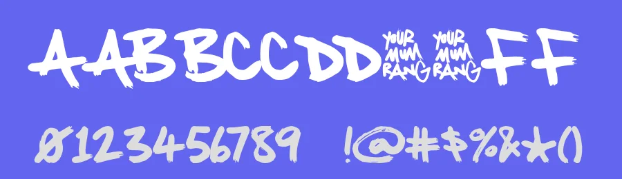 Your Mum Rang — Display Font — thumbnail 3