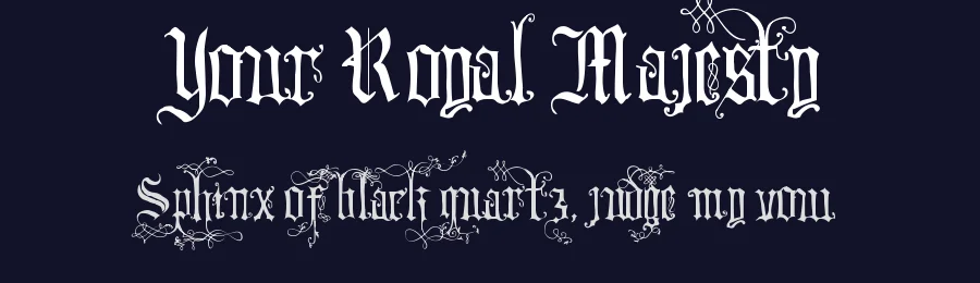 Your Royal Majesty — Display Font — thumbnail 2