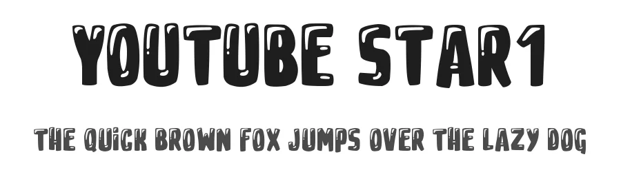 Youtube Star1 by IMAGEX — Display Font