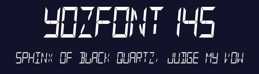 YOzFont14s — Display Font — thumbnail 2