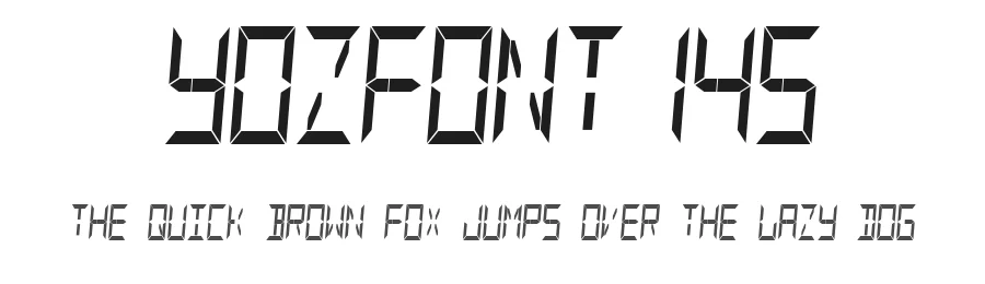 YOzFont14s — Display Font