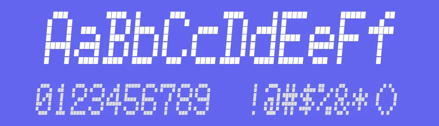 YOzFont5x7d — Display Font — thumbnail 3