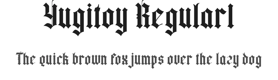 Yugitoy Regular1 by Virgiawan listanto — Display Font