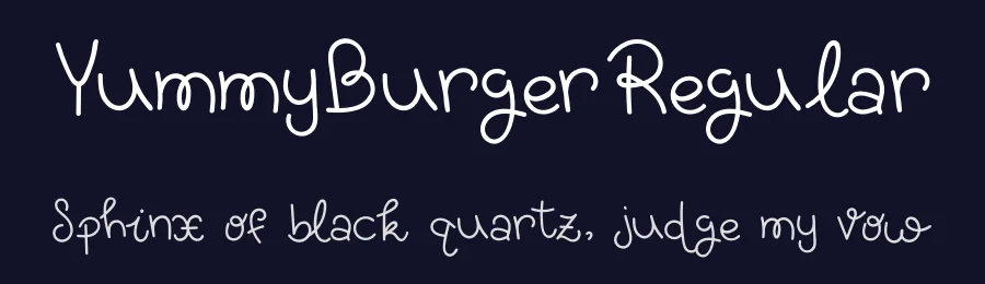 YummyBurgerRegular by Karina Duca — Display Font — thumbnail 2