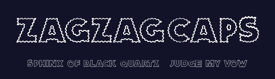 ZagzagCaps — Display Font — thumbnail 2