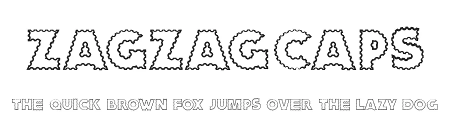 ZagzagCaps β Display Font