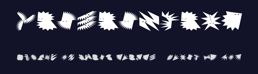 ZagzagHeads — Display Font — thumbnail 2