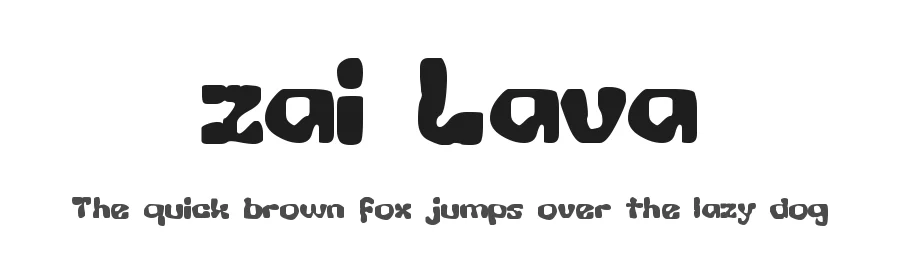 zai Lava by Tomasz SkowroΕski β Display Font